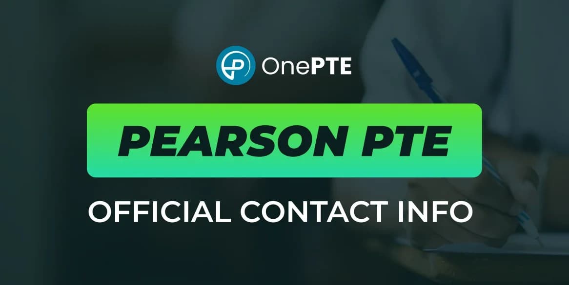 Pearson PTE Official Contact Info